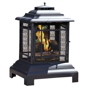 Handcrafted rustic iron fire pit bowl with unique antique look providing durable reliable outdoor heating experience winter - Product Image 3