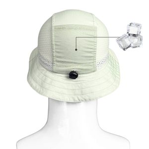 Chapeau Bob Ice Pocket DAWN Menthe - Chapeau de Pêche et Décontracté en Velours Rayé - Product Image 2