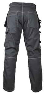 Pantalons de sécurité de chantier à haute visibilité personnalisés en gros OEM, pantalons en coton extensible pour le travail en extérieur - Product Image 2