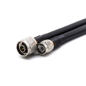 Cable LMR 400 con conector TNC, Pin macho TNC a Pin macho N Cable negro recto - Product Image 2