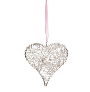 Suministros de confianza Adornos decorativos de aluminio con regalos de vacaciones de Navidad Acabado martillado Metal plateado Colgante único - Product Image 2