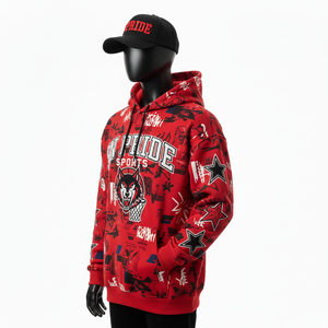 Sweats à capuche brodés personnalisés pour hommes - Polaire de haute qualité, écologique, respirant, streetwear - Product Image 3
