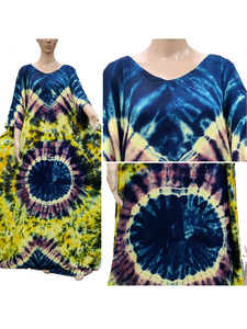 African Hand Tie Dye <b>Kaftan</b> Rayon Loose Rope Free Fall Fabric Scarf Elegant Fast Colors OEM Wholesale Manufacturer Supplier - Product Image 3