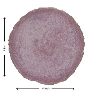 Ensemble de 4 sous-verres en résine artisanale de qualité supérieure pour le café et le thé et plus d'artisanat en résine - Product Image 3