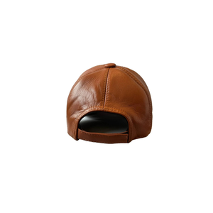 Gorra de Béisbol de Cuero Genuino de Alta Calidad, Gorra de Cuero Real Personalizada de 6 Paneles - Product Image 5