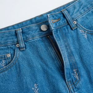 กางเกงยีนส์ลำลองผู้หญิง สีสันปรับแต่งได้ แฟชั่นเงางาม สำหรับงานปาร์ตี้ คลับ สไตล์ Y2K คุณภาพพรีเมียม ทันสมัย สตรีทแวร์ - Product Image 4