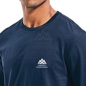 Venta al por mayor Camiseta de manga larga Camiseta holgada estampada para hombre Camisetas casuales para hombre Uso de verano Camiseta de manga larga - Product Image 4