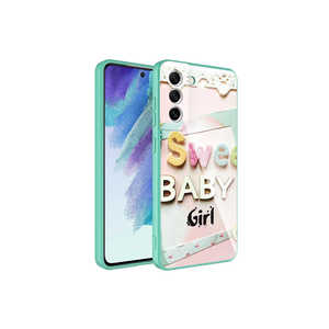 Coque de protection arrière de luxe à motifs pour appareil photo Samsung Galaxy S21 FE 5G, en TPU souple et silicone époxy - Product Image 1