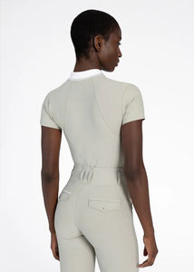 Chemise d'équitation pour femmes, performance, légère, manches courtes, respirante, tissu extensible, couche de base pour l'équitation, service OEM - Product Image 6