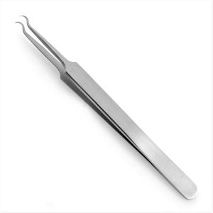 2025 nouveau Style en gros en acier inoxydable de qualité Fine cils pince à épiler ensembles pince à épiler droite et incurvée 12,13,15 cm droite - Product Image 5