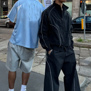 Ensemble de survêtement décontracté pour homme à capuche d'hiver Polyester/coton polaire Deux pièces Respirant - Product Image 2