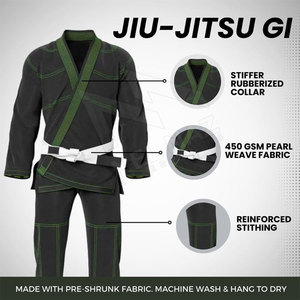 ชุดคอสตูม Jitsu GI ชุดศิลปะการต่อสู้ชุดคอตตอน100% Jiu Jitsu GI ในชุดกิโมโน Jitsu - Product Image 6