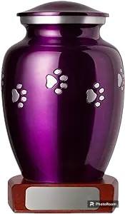Latest Design Metal Aluminium Metal Pet <b>Urns</b> for <b>Dog</b> Cats Ashes in Enamel Finished in Wholesale Prices With Elegant Design - Product Image 6