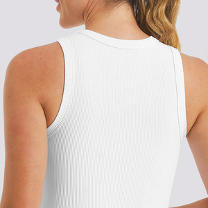 Débardeurs pour femmes délavés à l'acide grande taille coton/fibre de bambou respirant motif solide Style décontracté pour l'été-OEM du Pakistan - Product Image 4