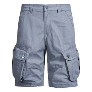 Servicio OEM Ropa de hombre Tallas grandes Casual Cargo Pantalones cortos Pantalones Diseño personalizado Color sólido Elegante Verano Cargo Pantalones cortos Pantalones - Product Image 3