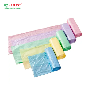 Multi Size and Color Trash Bag on Roll Plastic 55Gallon Portable C-Fold PE Folding <b>Bin</b> Liner <b>Kitchen</b> Coreless Garbage Bag - Product Image 1