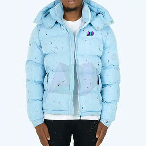 Chaqueta de Invierno Acolchada con Capucha para Hombre, de Primera Calidad, Térmica, con Dobladillo Ajustable, Transpirable, Resistente al Viento, Personalizable en la Parte Delantera - Product Image 4