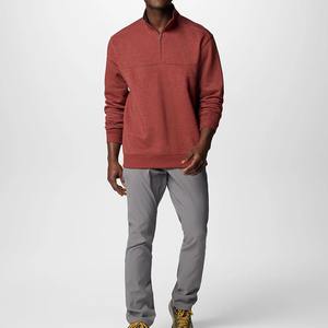 OEM recién llegados transpirable cuarto Zip Pullover hombres 1 4 Zip Fleece Sweater Pullover cuarto Zip up Sweater - Product Image 5