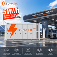 Conteneur de stockage solaire au lithium-ion SunArk Smart 1MWh 5MWh connecté au réseau avec refroidissement liquide actif BESS pour station de recharge rapide de véhicules électriques