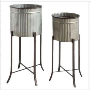 Maceta de pared de Metal con cubo redondo para decoración de jardín de granja, maceta de cabeza de personalización para exteriores e interiores - Product Image 3