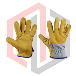 Guantes de Cuero de Seguridad para Conductor, Color Personalizado, Logotipo, Guantes de Trabajo para Exteriores, Antideslizantes, Resistentes al Desgarro, Transpirables, Sin Silicona - Product Image 1