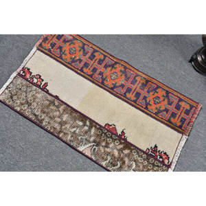 Alfombra de área de lana roja y morada de 17x27 pies, diseño ecléctico de retazos para sala de estar, decoración de pasillo, tejido plano de látex - Product Image 4