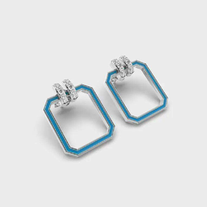 Pendientes de Botón Elegantes y Delicados con Diamantes en Oro/Plata/Oro Rosa para Damas de Honor y Novia |   Regalo de Joyería para Fiesta de Bodas - Product Image 2