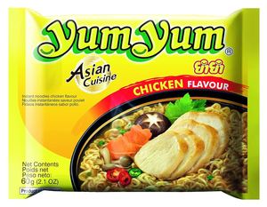 Venta caliente Yum Instant Chicken Noodles 90x60g Pack Precio de fábrica al por mayor Cocina rápida Sabor sabroso BestQuality Snack Food - Product Image 4