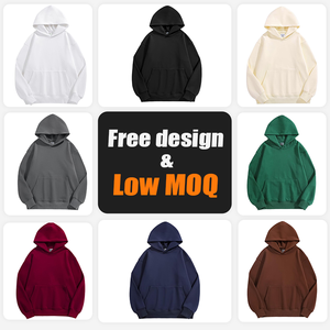 Sweats à capuche et sweat-shirts pour hommes de haute qualité 480Gsm poids lourd sans cordes pull surdimensionné en coton Streetwear sweats à capuche Boxy personnalisés - Product Image 6