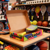 Boîte d'emballage en papier pour raquette de pickleball avec impression de logo personnalisé, recyclable, entièrement personnalisée, boîte d'expédition en carton