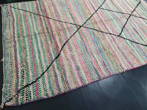 Alfombra marroquí Azilal de alta calidad, alfombra Boujad colorida, pila alta, fabuloso patrón abstracto bohemio para el hogar de lujo, precio a granel - Product Image 3