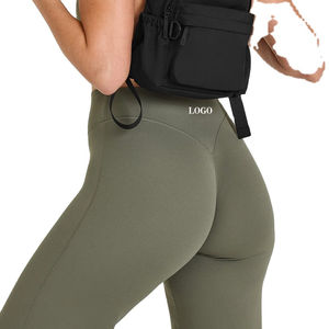 กางเกงเลกกิ้งเอวสูงสำหรับผู้หญิงเลกกิ้งออกกำลังกายขาบานเอวยางยืดสำหรับยิมฟิตเนสโยคะสไตล์ใหม่2024 - Product Image 5