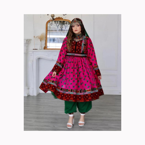 Robes afghanes pour femmes, manches longues, kameez, belle combinaison de couleurs, robe afghane traditionnelle à vendre - Product Image 2