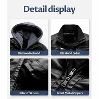 Veste en cuir pour homme la plus populaire, de qualité supérieure, avec col montant, logo sur le devant, faite à la main, imperméable et écologique, design personnalisé