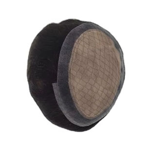 Perruque toupet en cheveux humains 100% soie Pro Remy Virgin Raw Taz Indian Hair - Product Image 6