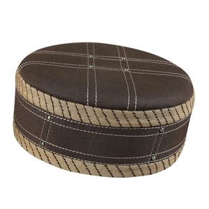 Gorra Aswad Premium Kufi para hombre, tocado de oración islámica refinado con bordado decorativo, marca personalizada, fabricante a granel - Product Image 1