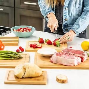Offre spéciale de luxe 3 pièces planche à découper ensemble naturel durable planche à découper par crescen crafts - Product Image 1