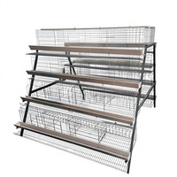Cage à poules de type A galvanisée à chaud Linchuan, capacité 96-160 poules, conception à étages pour économiser l'espace, idéale pour les fermes avicoles