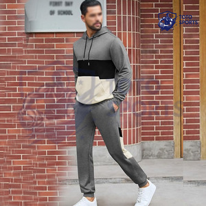 ชุดวอร์มผู้ชายสีเทา น้ำหนักเบา สวมใส่สบาย ทรงเข้ารูป ระบายอากาศดี  ผู้ผลิตที่ดีที่สุด รับออกแบบโลโก้ตามสั่ง แฟชั่นทันสมัย - Product Image 3