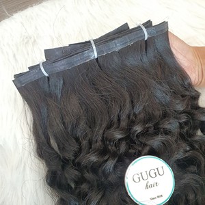 Extensions de cheveux humains de couleur noire naturelle sans couture Clip cheveux vierges bruts au prix de gros - Product Image 3