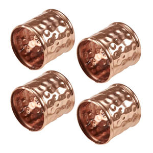 Vente en gros de ronds de serviette élégants finis en métal de créateur pour la décoration de table à la maison et les cadeaux de mariage - Product Image 2