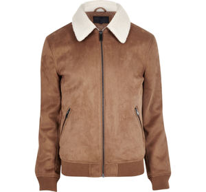 Chaqueta Bomber Clásica de Cuero Vacuno Genuino para Hombre, Cuello Alto, Letras, Tela Impermeable de Lona, Personalizable, Ropa de Abrigo de Invierno - Product Image 2