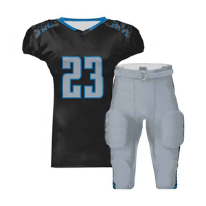 Ropa de fútbol para hombres jóvenes personalizable Camiseta de fútbol americano de moda Número personalizado Frente Venta caliente Conjunto de uniforme deportivo - Product Image 1