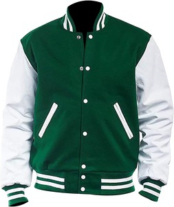 Veste de baseball sur mesure de qualité supérieure fabriquée au Pakistan, tissu de la meilleure qualité, 100% manches en cuir, broderie en chenille, dernier design - Product Image 1