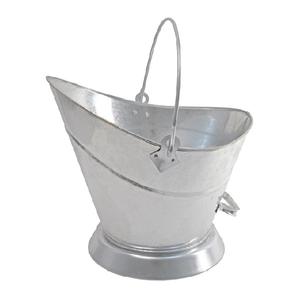 Galvanized Copper Ash <b>Bucket</b> with Sturdy Design and <b>Coal</b> Tray Perfect for Stylish Indoor and Outdoor Fire Pit Accessories - Product Image 2