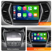 MEKEDE MS Android Quad Core Voiture Vidéo DVD Radio Stéréo Lecteur Multimédia pour Hyundai Santa fe IX45 2013 2014 GPS 4G BT