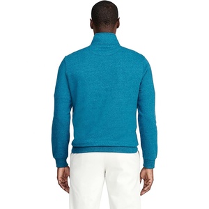 OEM Sweat-shirt unisexe à fermeture éclair et quart Sweat-shirt à capuche en coton léger et respirant avec col roulé uni Design surdimensionné pour l'automne - Product Image 4