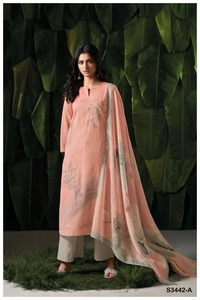 Mode moderne avant Georgette Salwar Kameez Unique hiver été fête porter coton Kota imprimé brodé indien pakistanais - Product Image 6