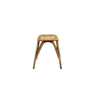 Tabouret de bar en rotin au design moderne, robuste, finition mate, avec revêtement en rotin, élégant et polyvalent, pour salon