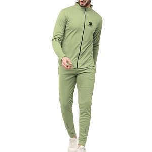 Nueva llegada al por mayor de los hombres Jogging Suit Color sólido Casual Moda de dos piezas Hombres Jogging Suit - Product Image 1